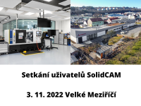 Setkání uživatelů SolidCAM 3. 11. 2022
