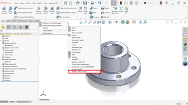 Příkazový AI asistent v SOLIDWORKS od verze 2025