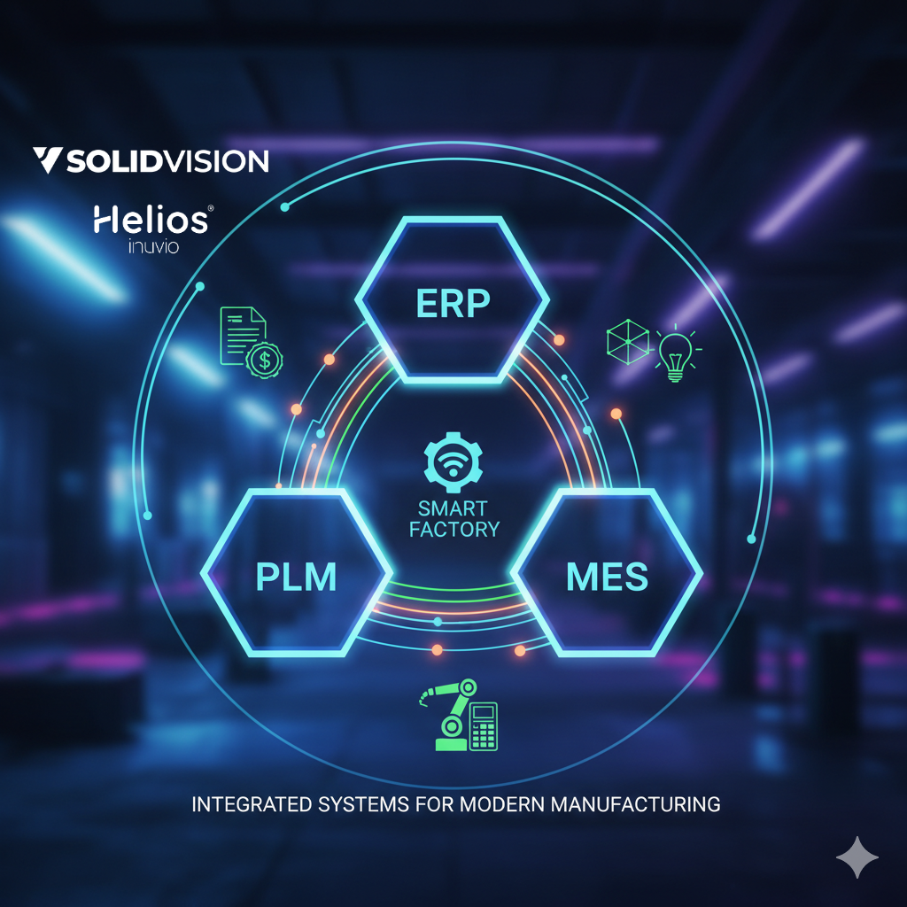 Tři pilíře pro plně digitální a efektivní výrobu - ERP, PLM, MES