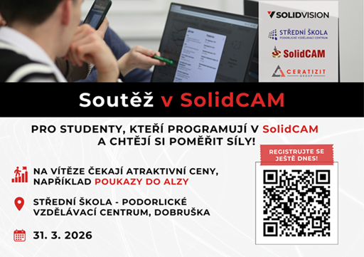 Soutěž v SolidCAM v Dobrušce