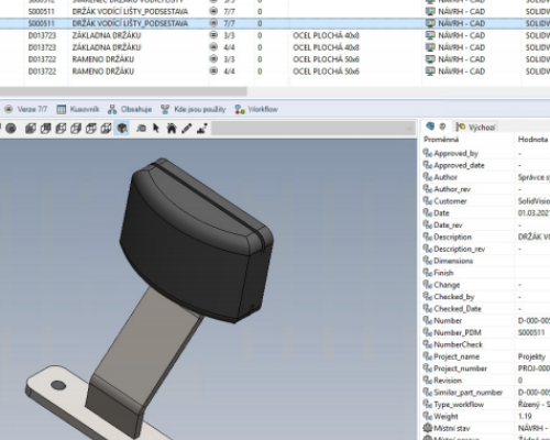 PDM Standard pro uživatele, licence CAD Editor