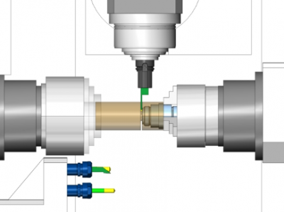 Kompletní podpora mill-turn strojů | SolidCAM soustružení s poháněnými nástroji