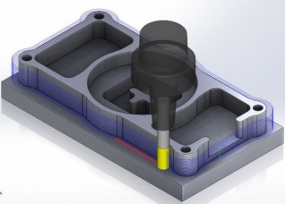 Frézování kontur | SolidCAM 2D frézování