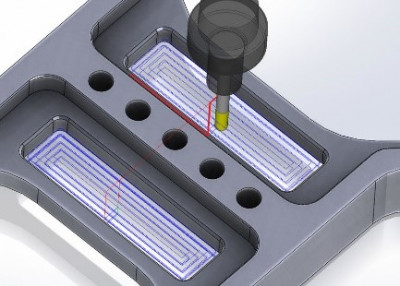 Frézování kapes | SolidCAM 2D frézování