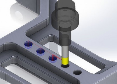 Vrtání | SolidCAM 2D frézování