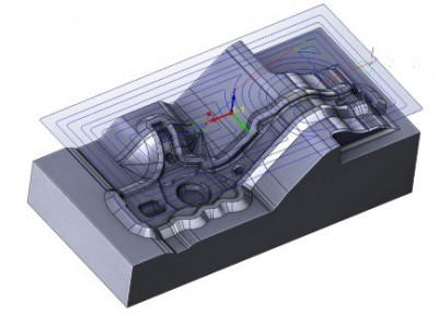 HSR hrubovací frézování | SolidCAM 3D frézování